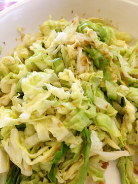 キャベツのレンジで温野菜